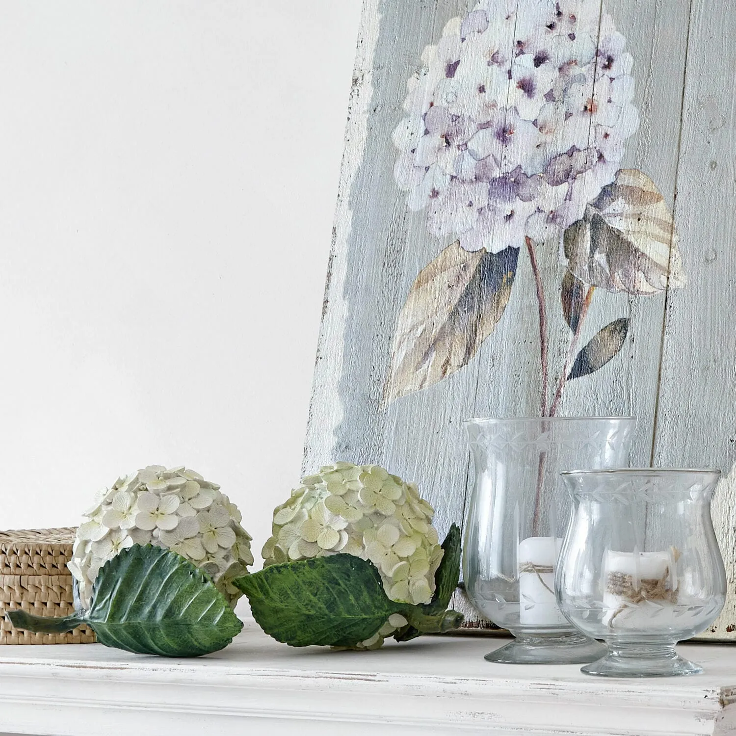 Dekoblume 2er Set Hortensie – Bild 4