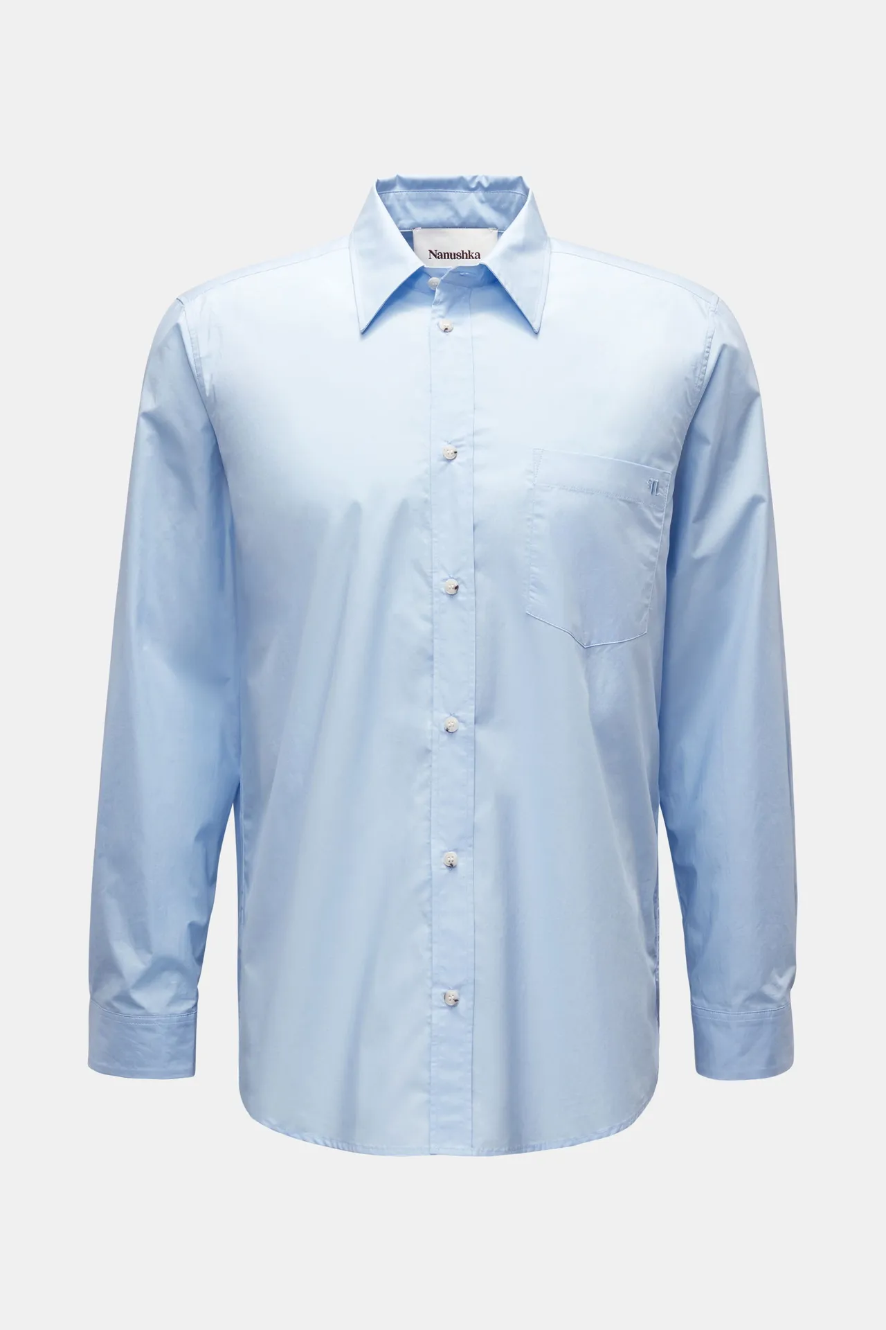Nanushka - Herren - Casual Hemd %27Kaleb%27 Kent-Kragen hellblau Nanushka - Herren - Casual Hemd %27Kaleb%27 Kent-Kragen hellblau