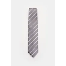 Bigi - Herren - Seidenkrawatte %27Senna%27 grau/offwhite gestreift Bigi - Herren - Seidenkrawatte %27Senna%27 grau/offwhite gestreift