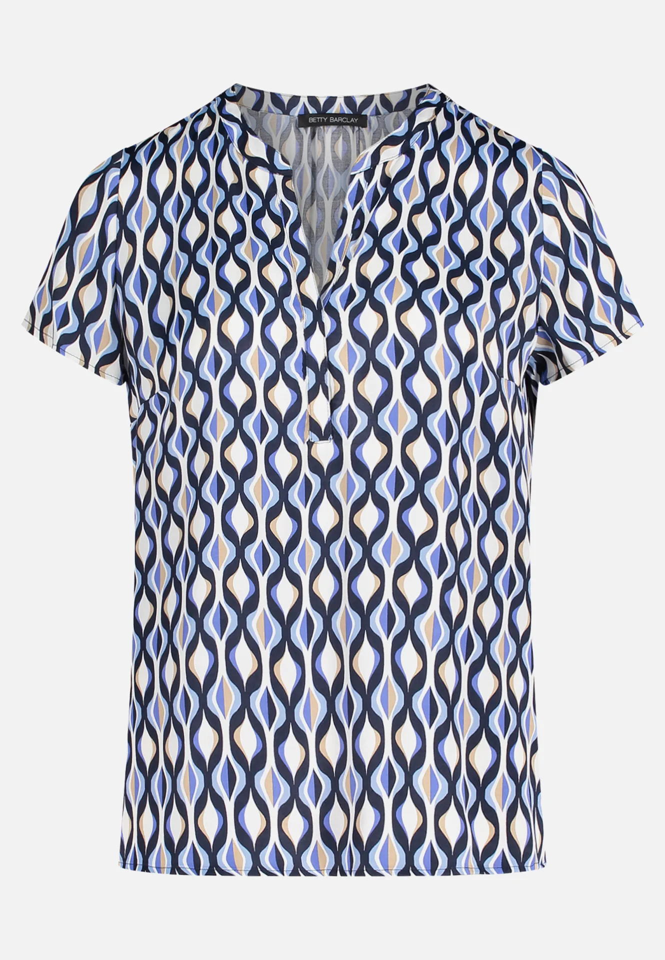 Satin-Bluse mit Print – Bild 3