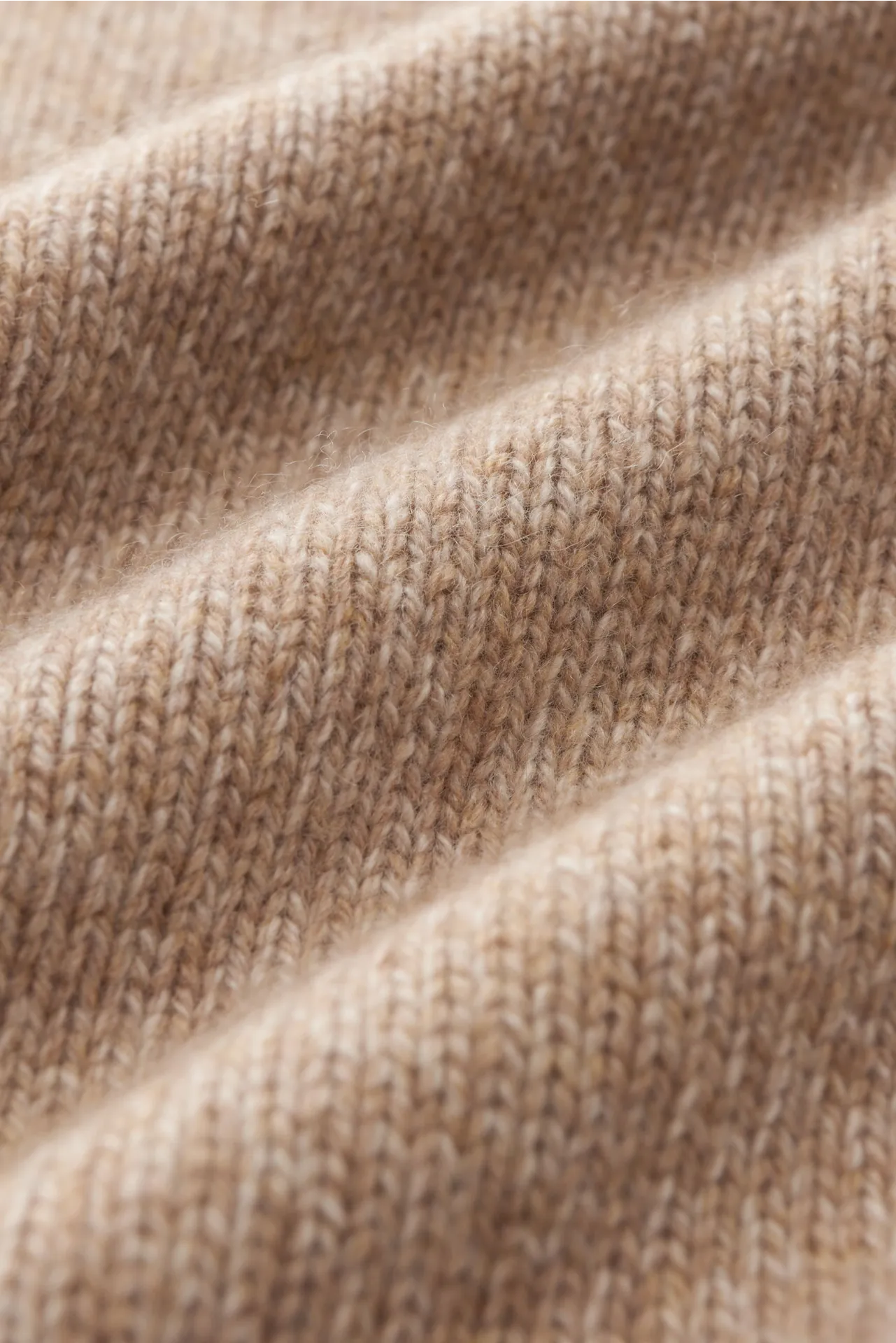 Fedeli - Herren - Cashmere Rundhalspullover 'Argentina' beige meliert – Bild 3