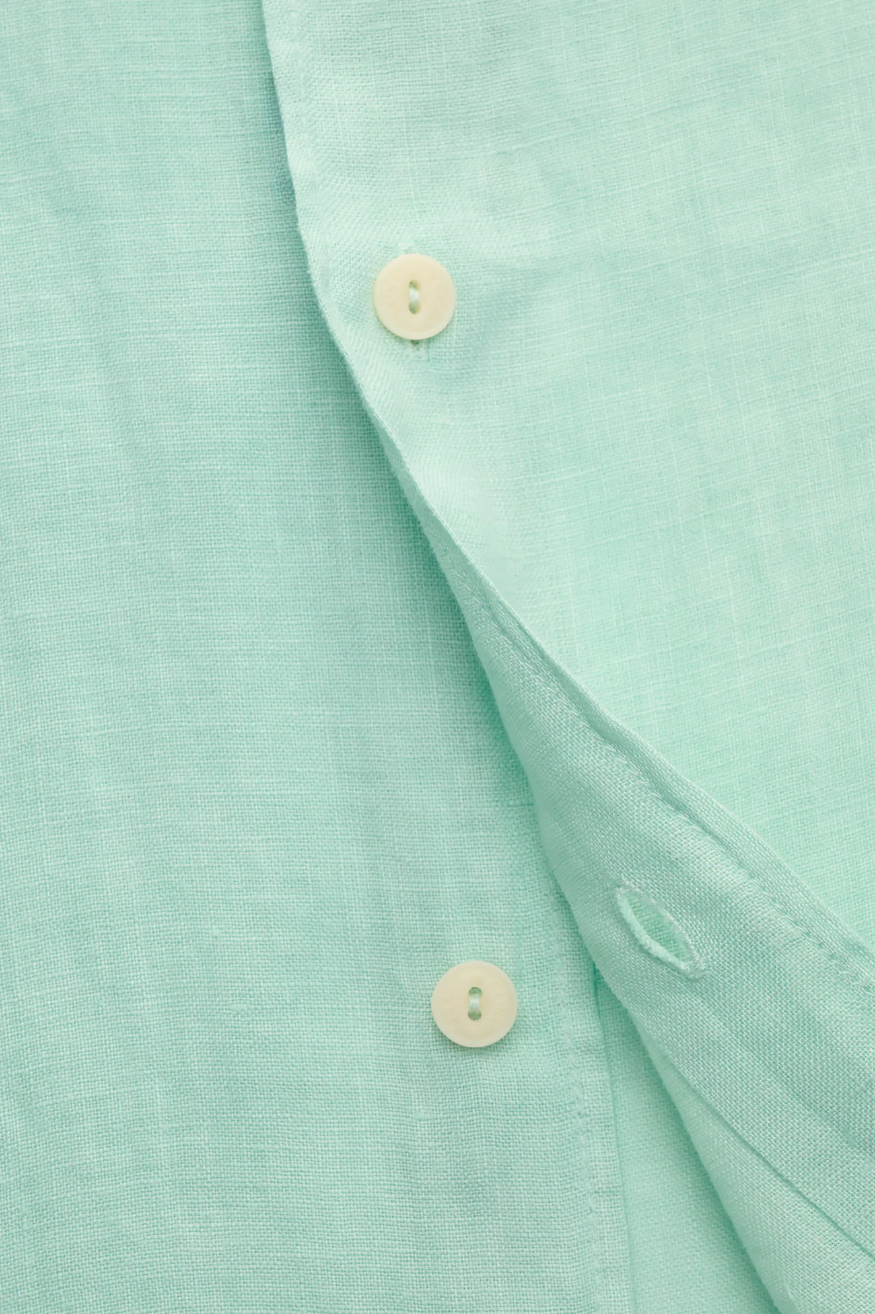 MC2 Saint Barth - Herren - Leinenhemd Haifisch-Kragen mintgrün – Bild 4