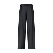 Loulou Studio - Weite Hose Cove aus Schurwolle - Größe 40 - dunkelgrau Loulou Studio - Weite Hose Cove aus Schurwolle - Größe 40 - dunkelgrau