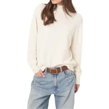 REPEAT CASHMERE - Seamless sweater cream - Größe 34 - weiß REPEAT CASHMERE - Seamless sweater cream - Größe 34 - weiß