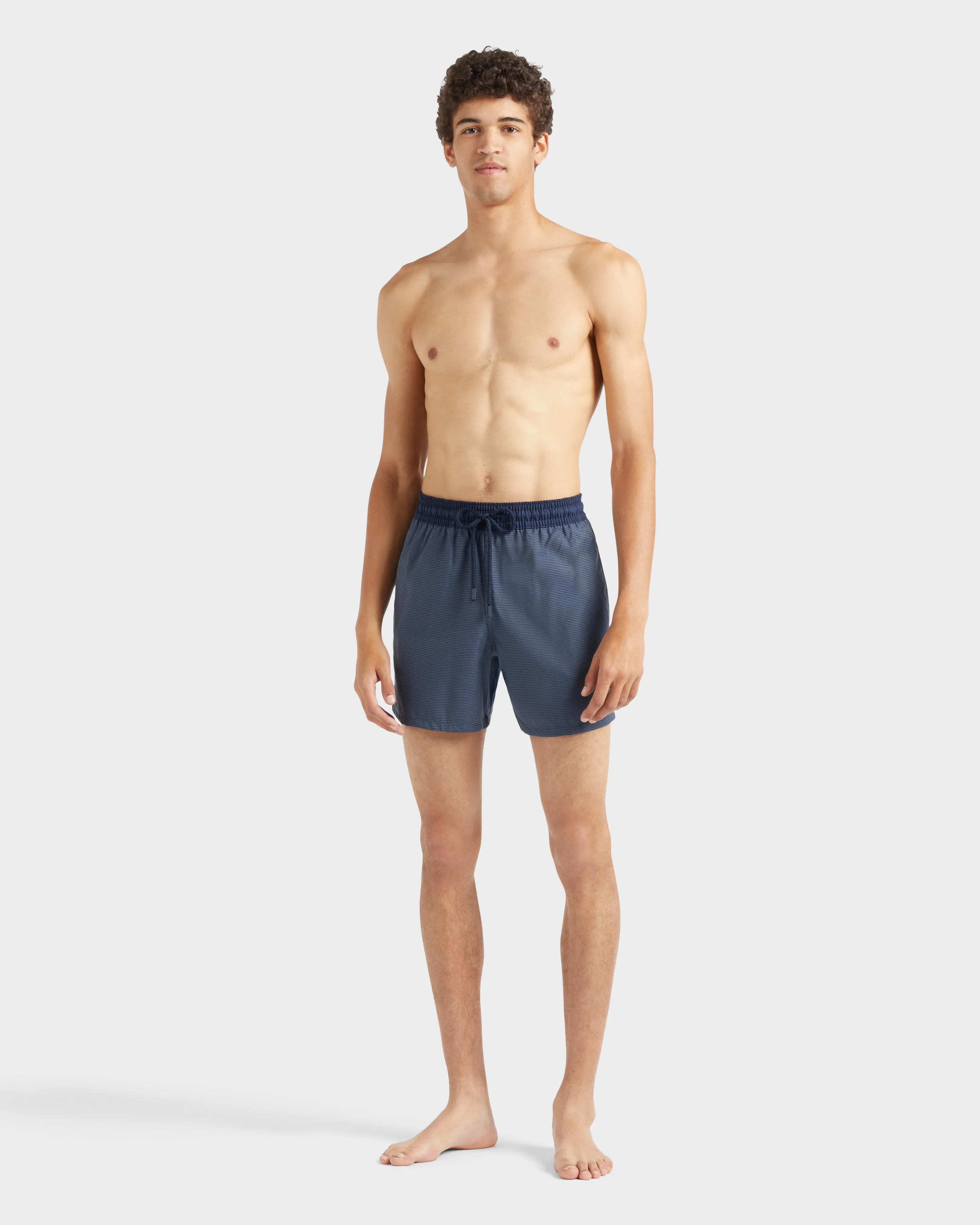 Vilebrequin - Figurbetonte Micro Carreaux Woll-badeshorts Für Herren - Bademode - Magnus - Blau - Größe XXXL – Bild 3