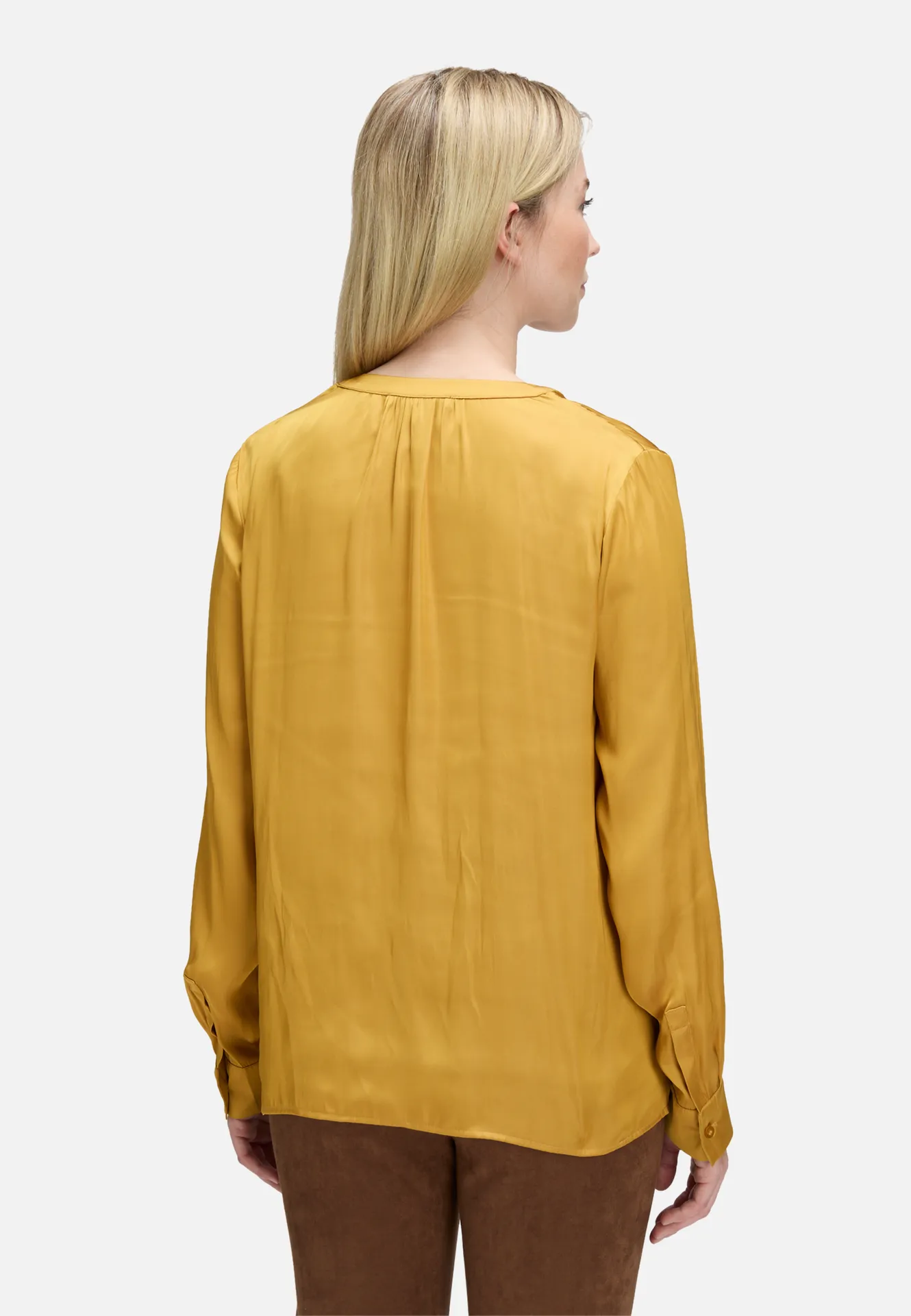 Satin-Bluse langarm Satin-Bluse langarm