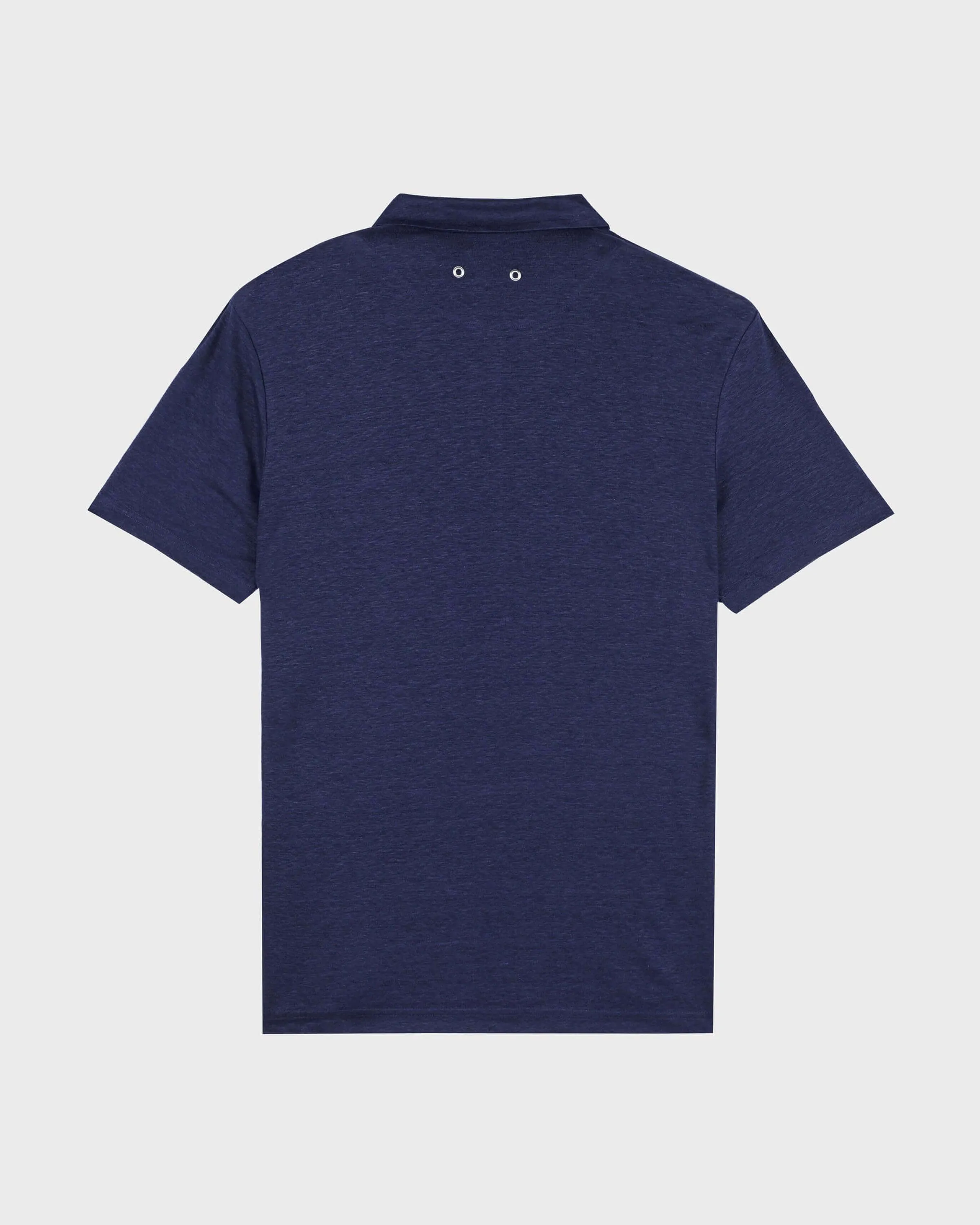 Vilebrequin - Einfarbiges Polohemd Aus Leinenjersey Für Herren - Polohemd - Pyramid - Blau - Größe M – Bild 2