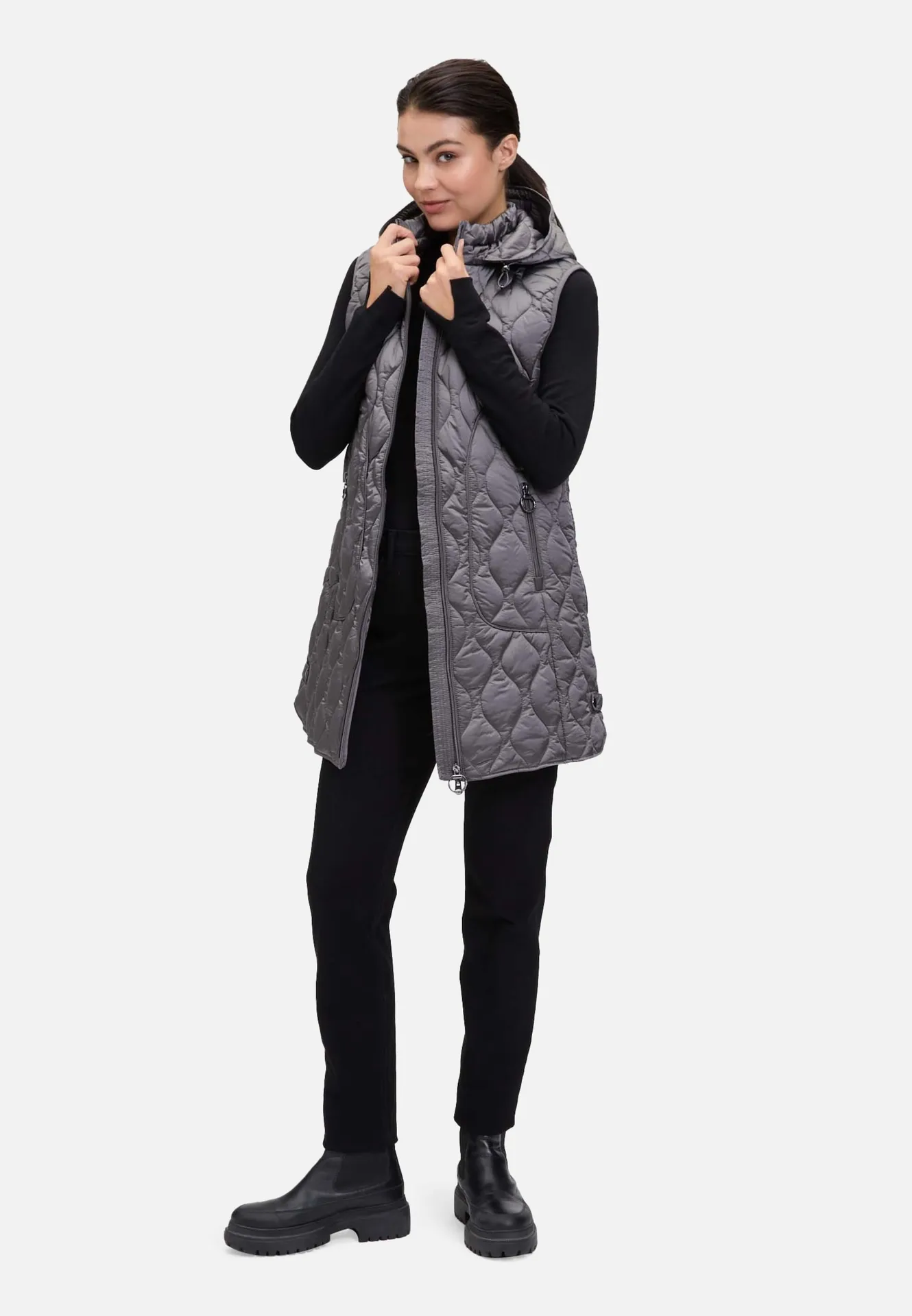 Steppweste mit abnehmbarer Kapuze – Bild 2