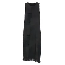 Y-3 - Textured Hem Sleeveless Cotton Dress - Größe S - schwarz Y-3 - Textured Hem Sleeveless Cotton Dress - Größe S - schwarz