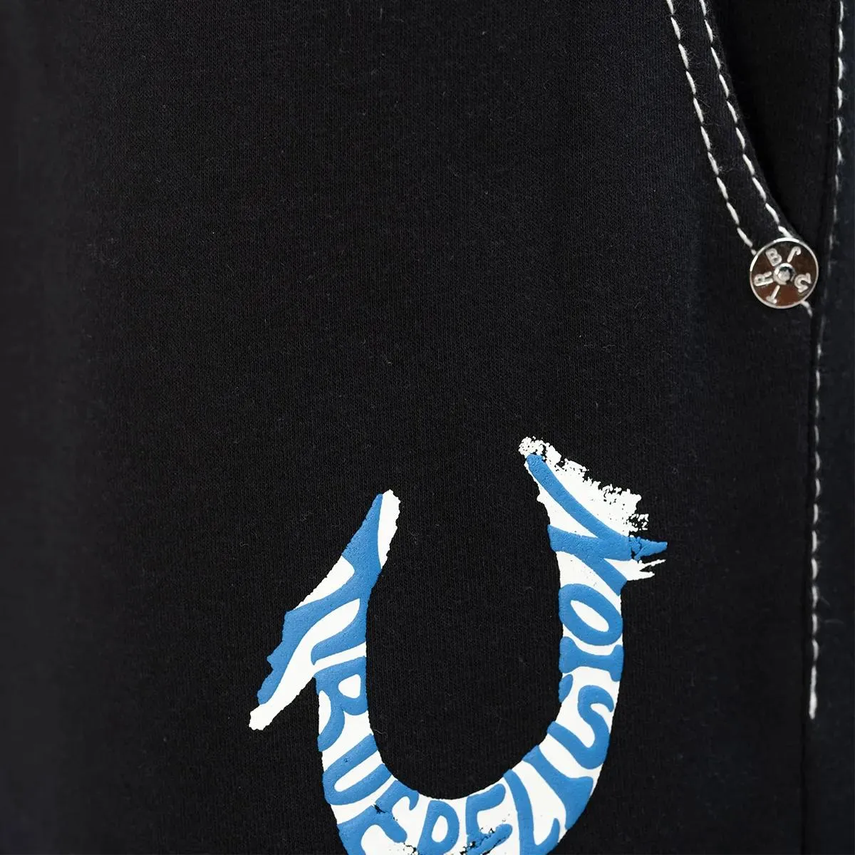 True Religion - Sweatpant Baggy Big T - Größe XL - schwarz – Bild 3