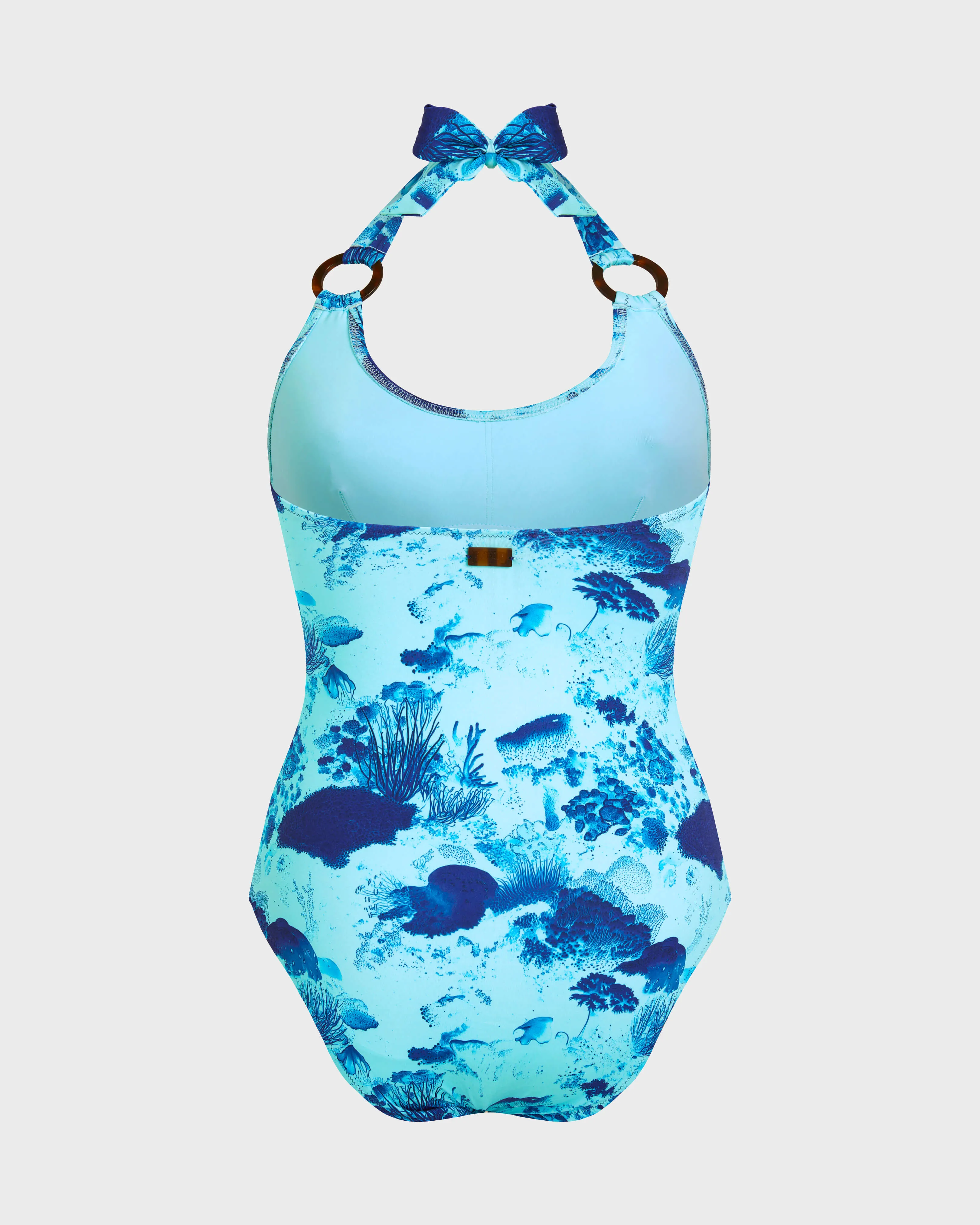 Vilebrequin - Coral Reef Neckholder-badeanzug Für Damen - Bademode - Fire - Blau - Größe L – Bild 2