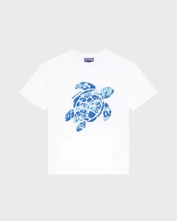 Vilebrequin - T-shirt Aus Bio-baumwolle Mit Big Turtle-print Für Jungen - T-shirt - Gabin - Weiss - Größe 4 Vilebrequin - T-shirt Aus Bio-baumwolle Mit Big Turtle-print Für Jungen - T-shirt - Gabin - Weiss - Größe 4