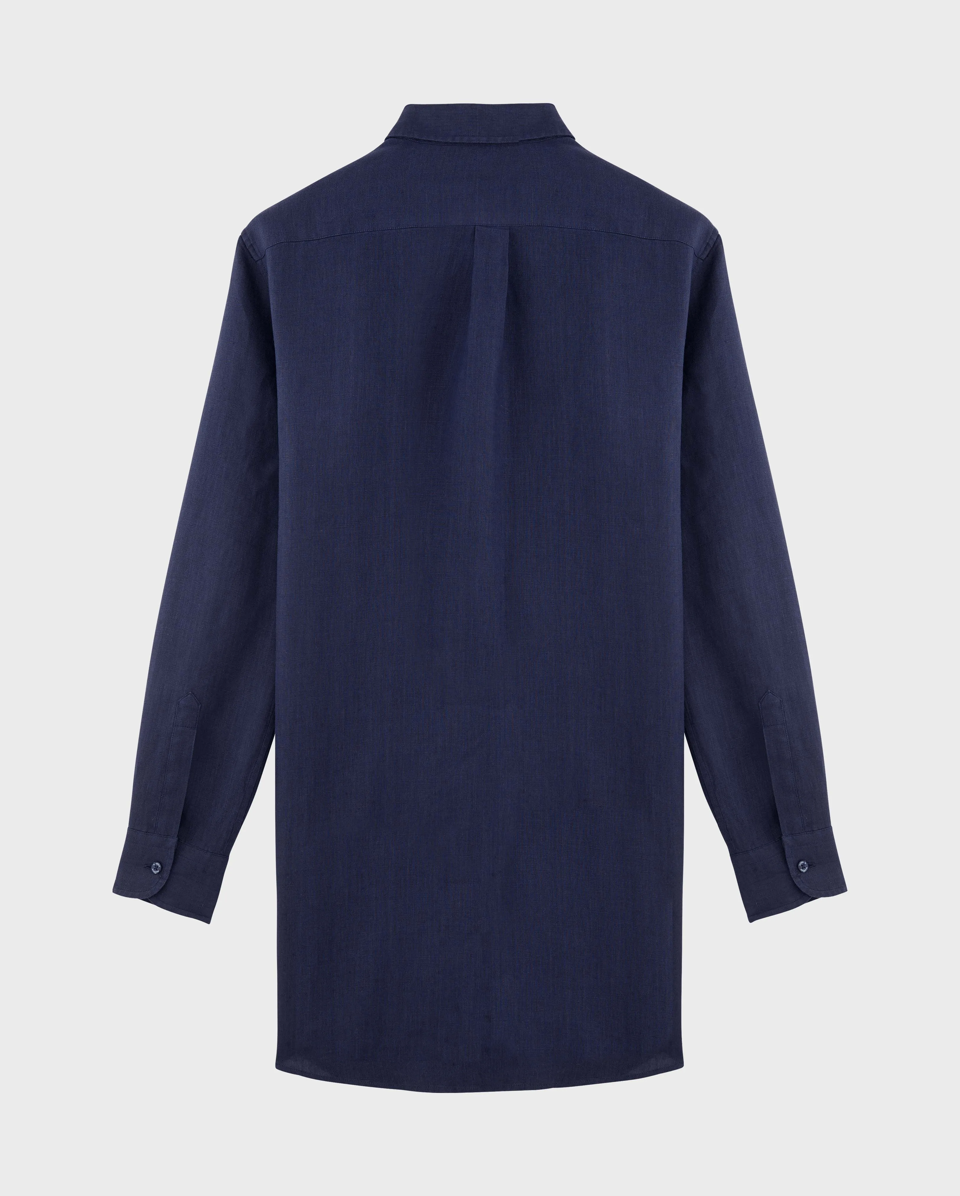 Vilebrequin - Solid Hemdkleid Aus Leinen Für Damen - Kleid Im Hemd-stil - Fragance - Blau - Größe L – Bild 2