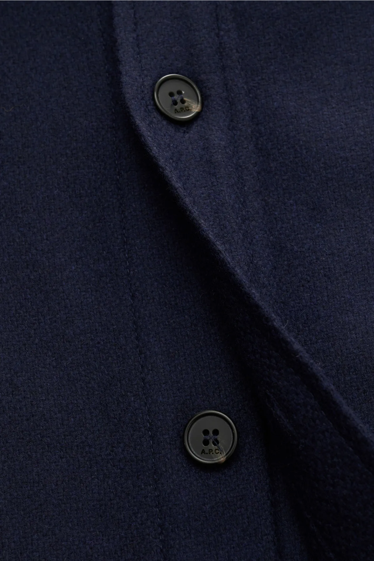 A.P.C. - Herren - Casual Hemd 'Bernardo' Kent-Kragen navy – Bild 5