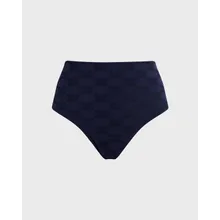 Vilebrequin - Turtle Monogram Bikinihose Mit Hohem Bund Aus Jacquard Für Damen - Bademode - Frosty - Blau - Größe M Vilebrequin - Turtle Monogram Bikinihose Mit Hohem Bund Aus Jacquard Für Damen - Bademode - Frosty - Blau - Größe M