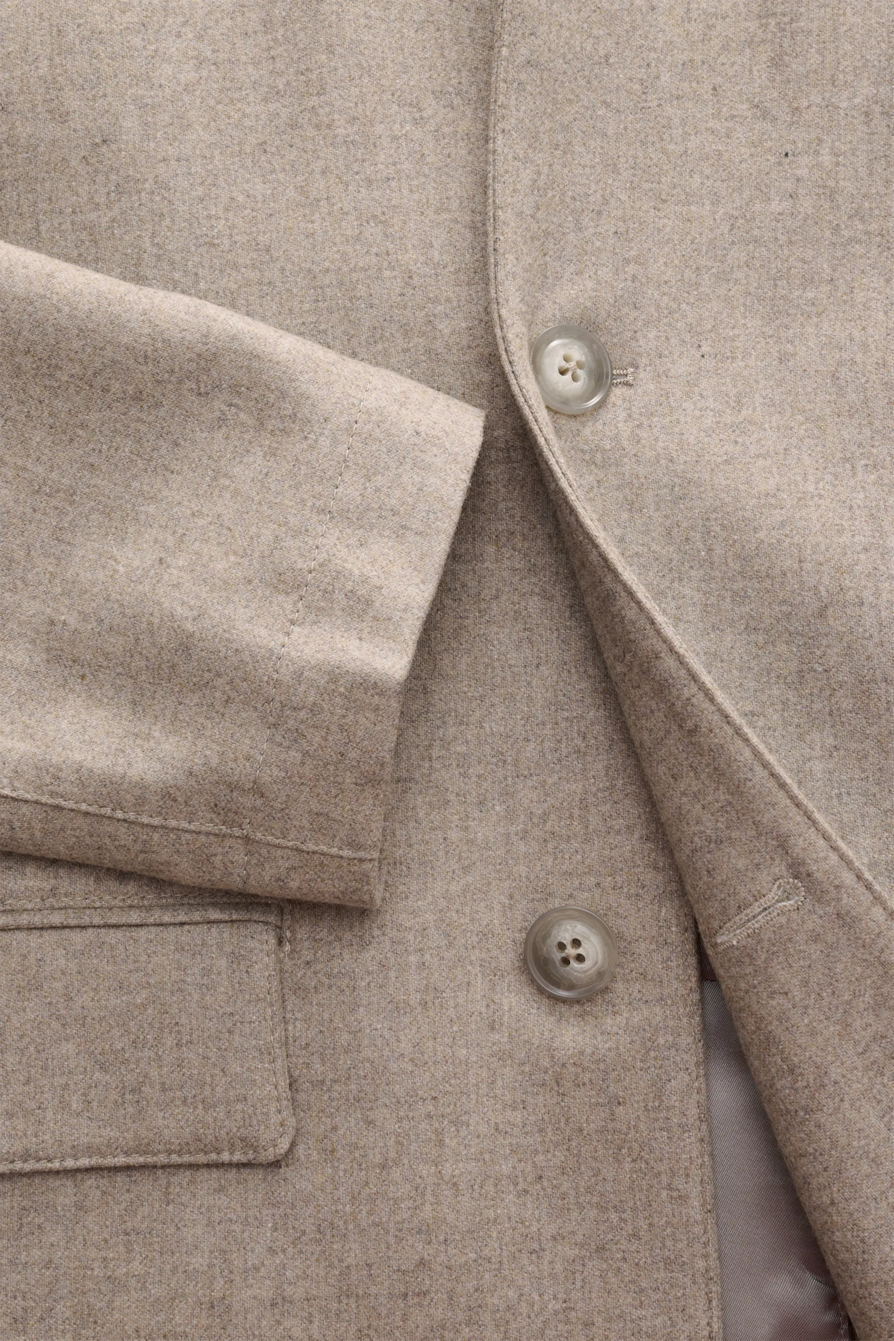 Fay - Herren - Jacke beige meliert – Bild 4