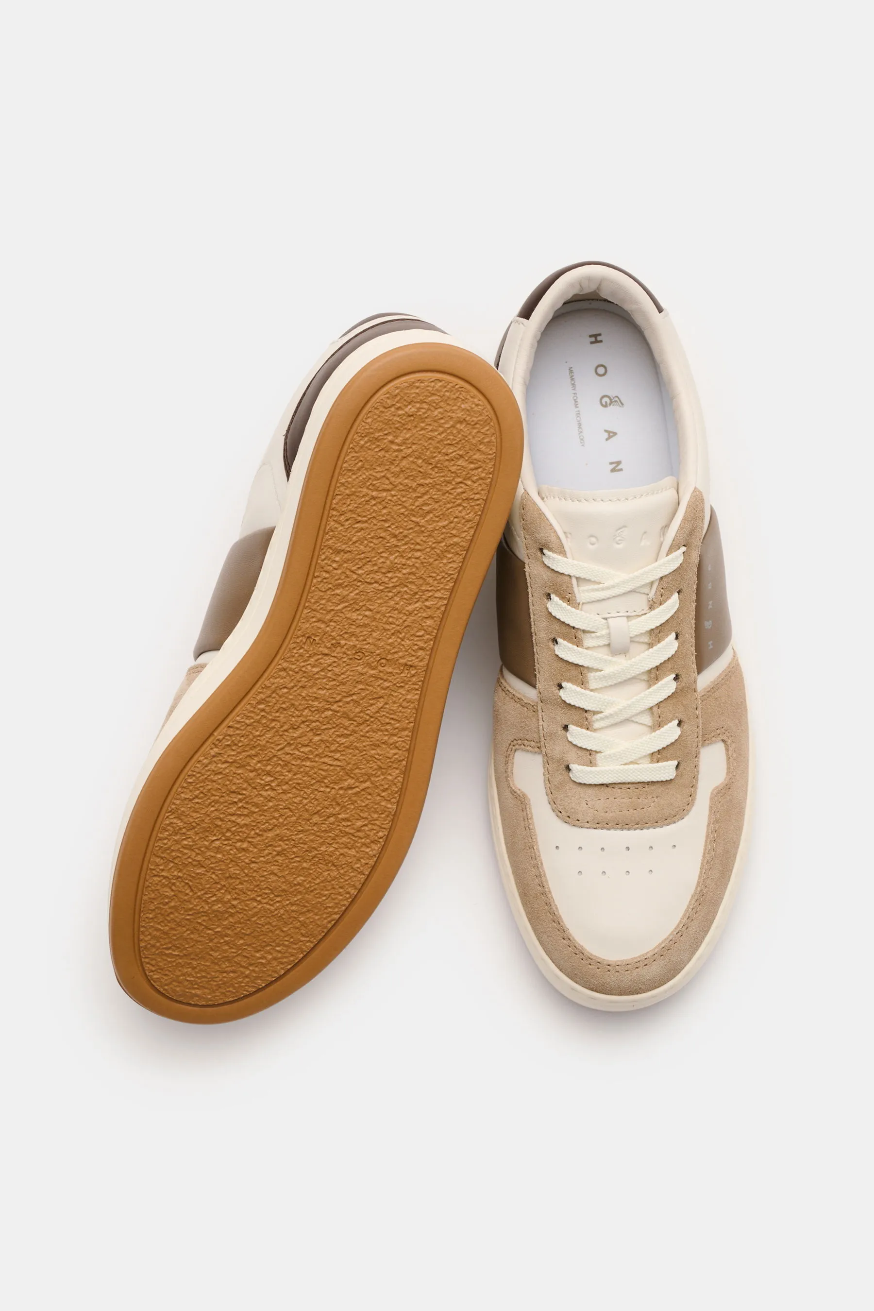 Hogan - Herren - Sneaker 'Allacciato' beige/braun/creme – Bild 2