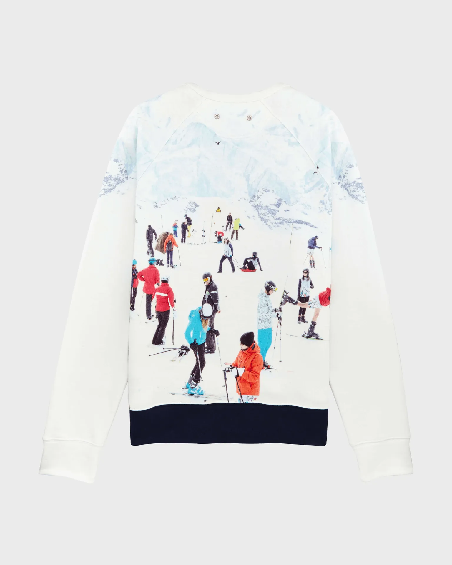 Vilebrequin - Baumwollpullover Mit Skimotiv Für Herren – Vilebrequin X Massimo Vitali - Sweatshirt - Switch - Blau - Größe XL – Bild 2