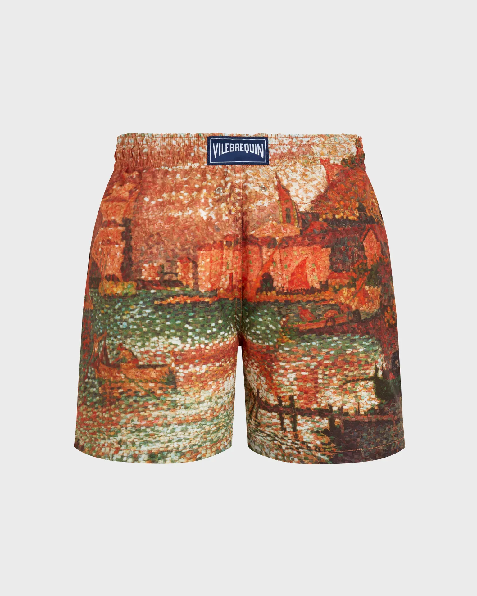 Vilebrequin - Sortie Du Port De St Tropez 360° Badeshorts Für Herren - Vilebrequin X Paul Signac - Bademode - Moopea - Rot - Größe L – Bild 2