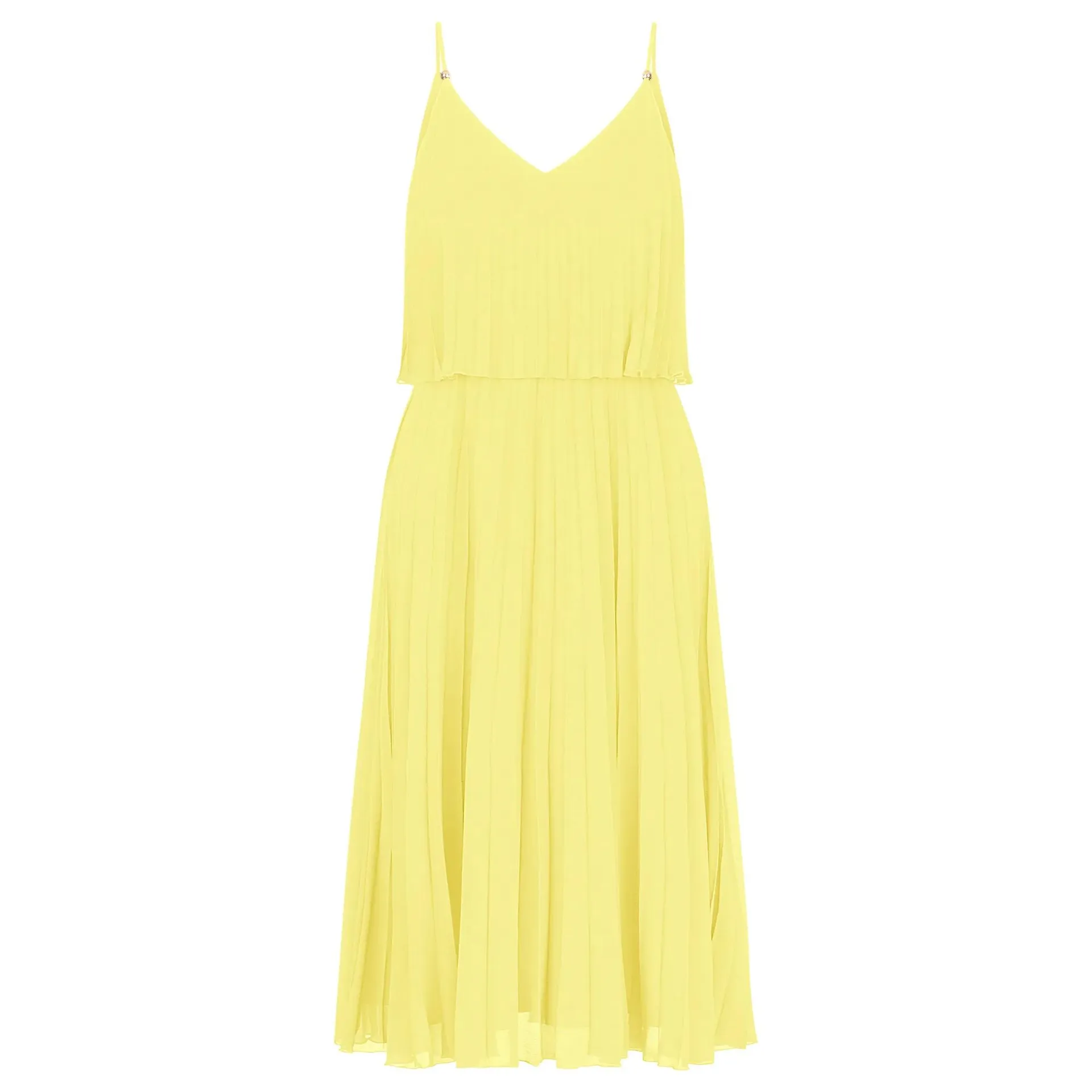 Apart - kurzes Plisseekleid - Größe 42 - gelb Apart - kurzes Plisseekleid - Größe 42 - gelb