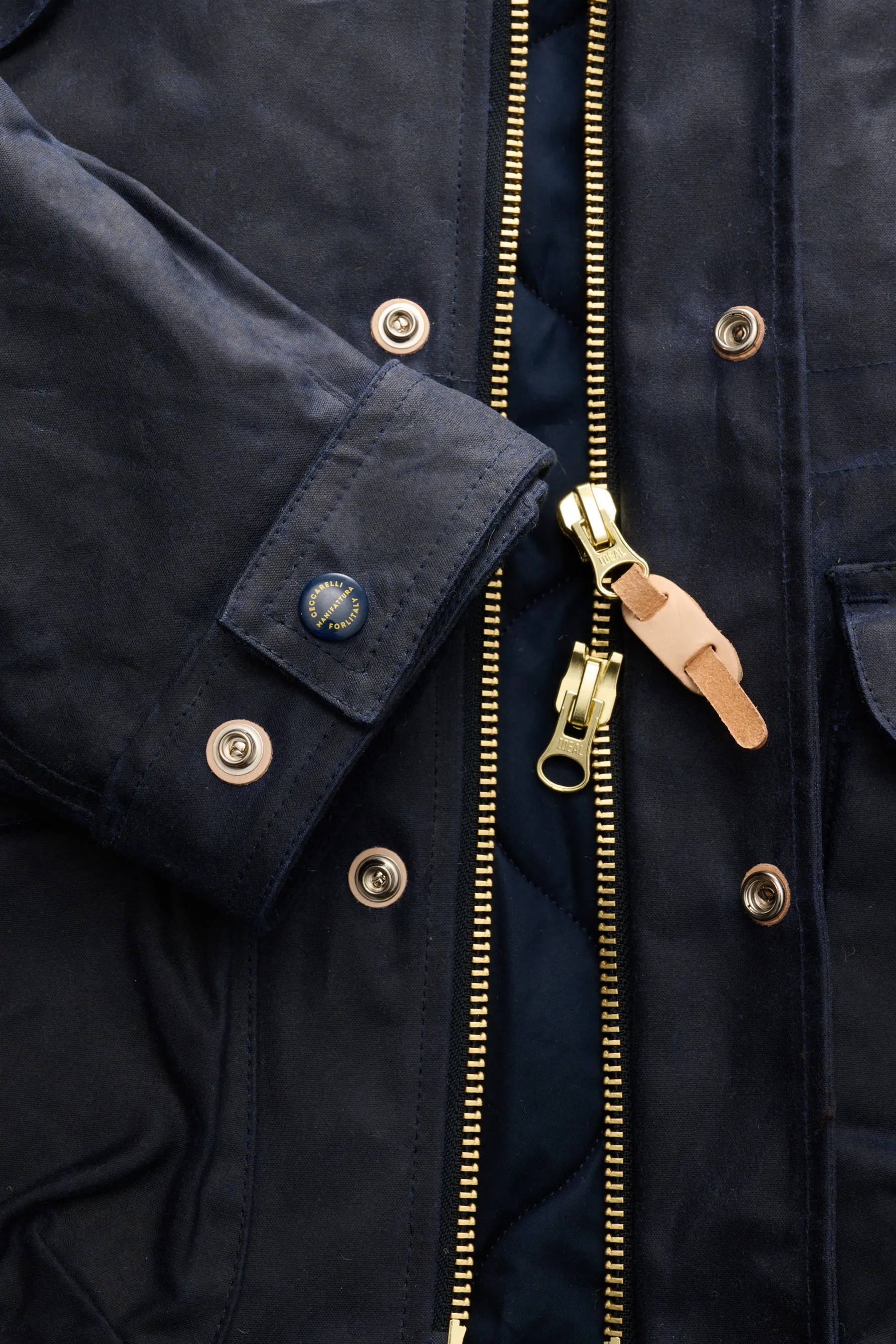 Manifattura Ceccarelli - Herren - Wachsjacke 'New Fisherman' navy – Bild 4