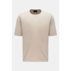 Roberto Collina - Herren - Feinstrick Kurzarmpullover beige Roberto Collina - Herren - Feinstrick Kurzarmpullover beige