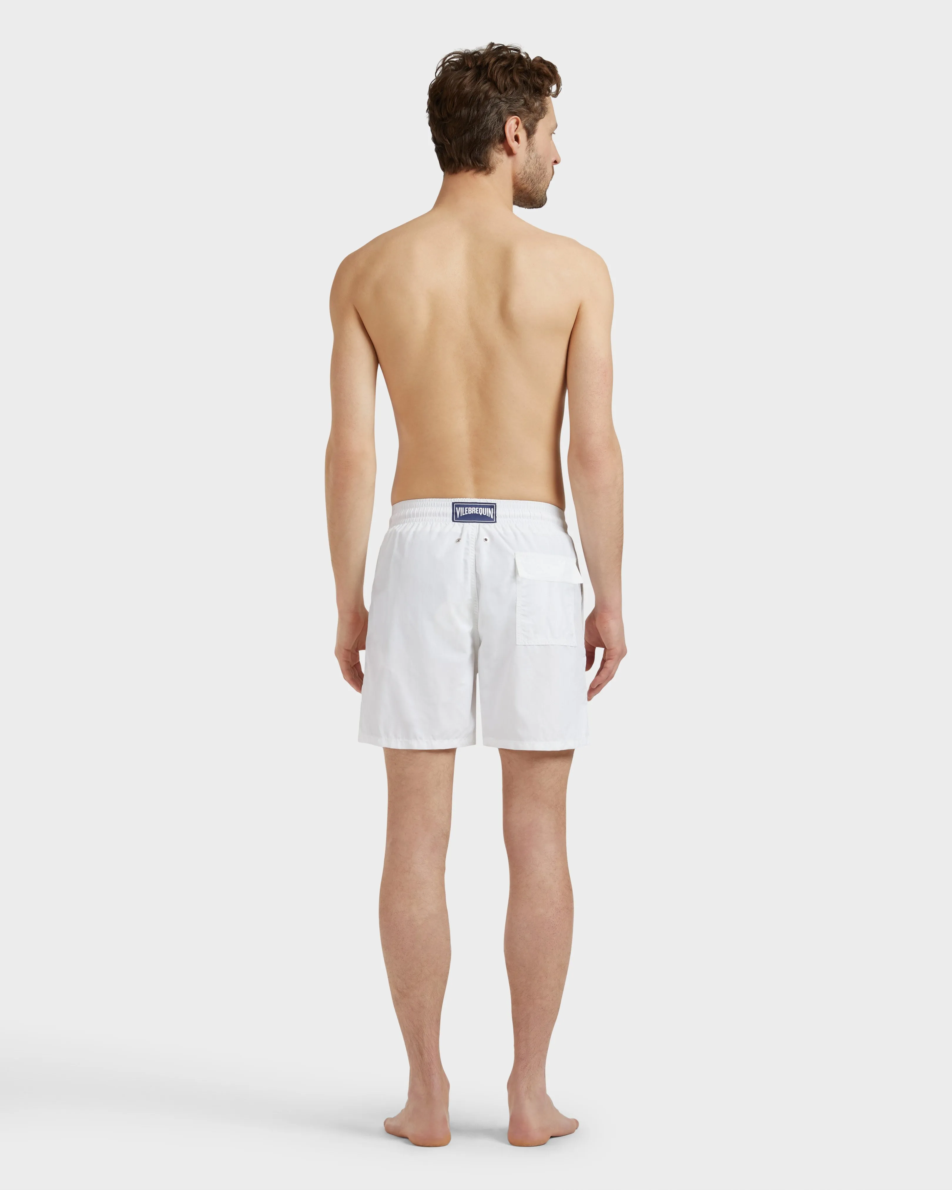 Vilebrequin - Solid Badeshorts Für Herren - Bademode - Moorea - Weiss - Größe M – Bild 4