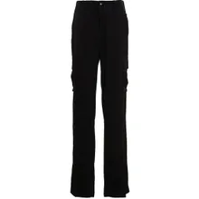 David Koma - Satin-Finish Cargo Pants With Multi-Pockets - Größe 10 - schwarz David Koma - Satin-Finish Cargo Pants With Multi-Pockets - Größe 10 - schwarz