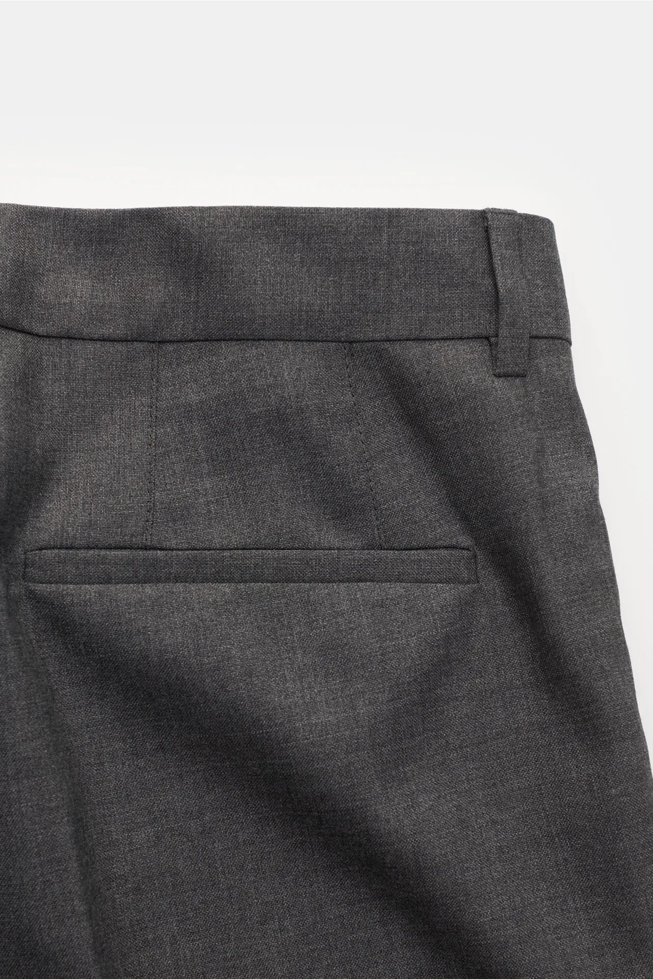 Brunello Cucinelli - Herren - Wollhose 'Leisure Fit' dunkelgrau meliert – Bild 3