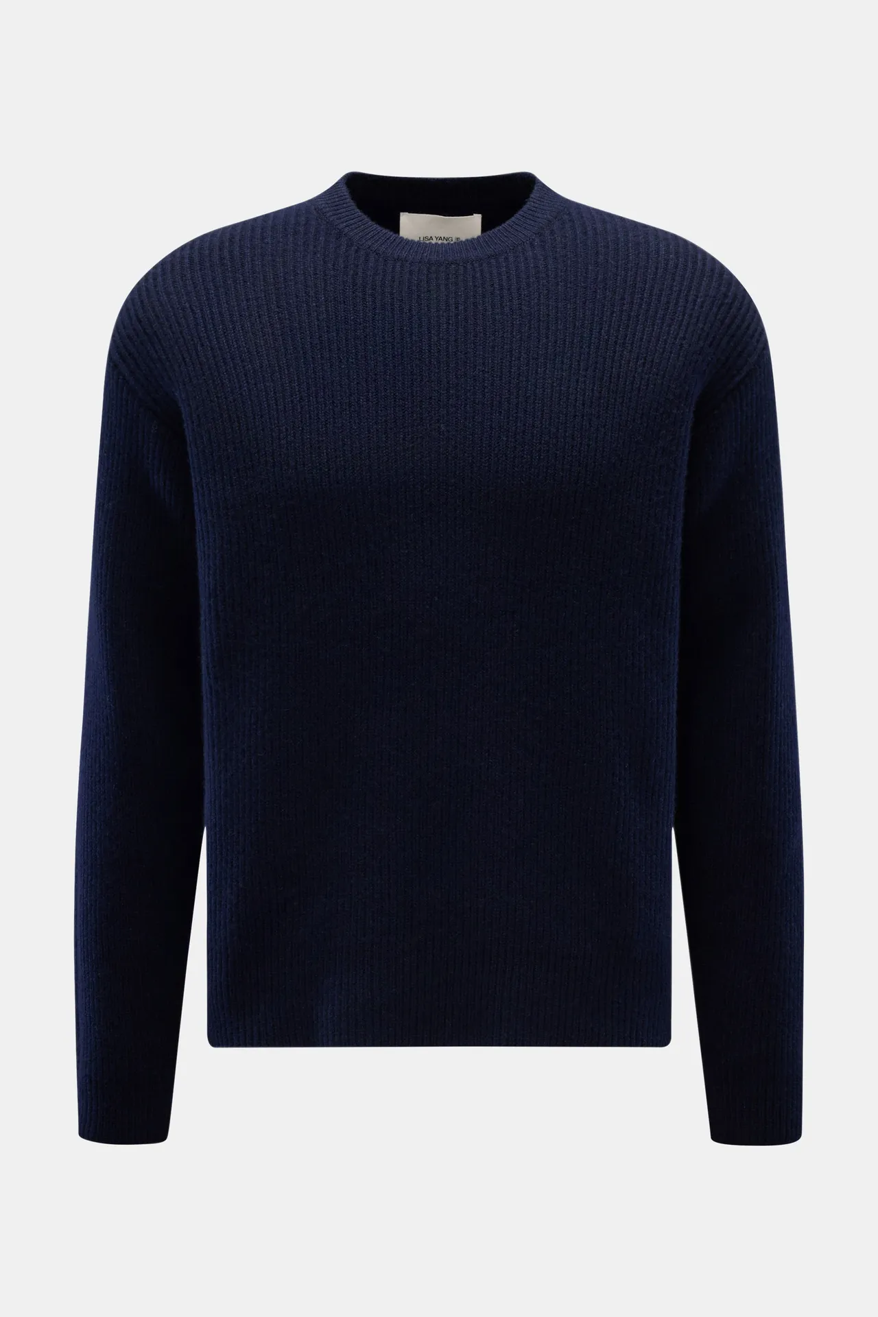 Lisa Yang - Herren - Cashmere Rundhalspullover %27William%27 navy Lisa Yang - Herren - Cashmere Rundhalspullover %27William%27 navy
