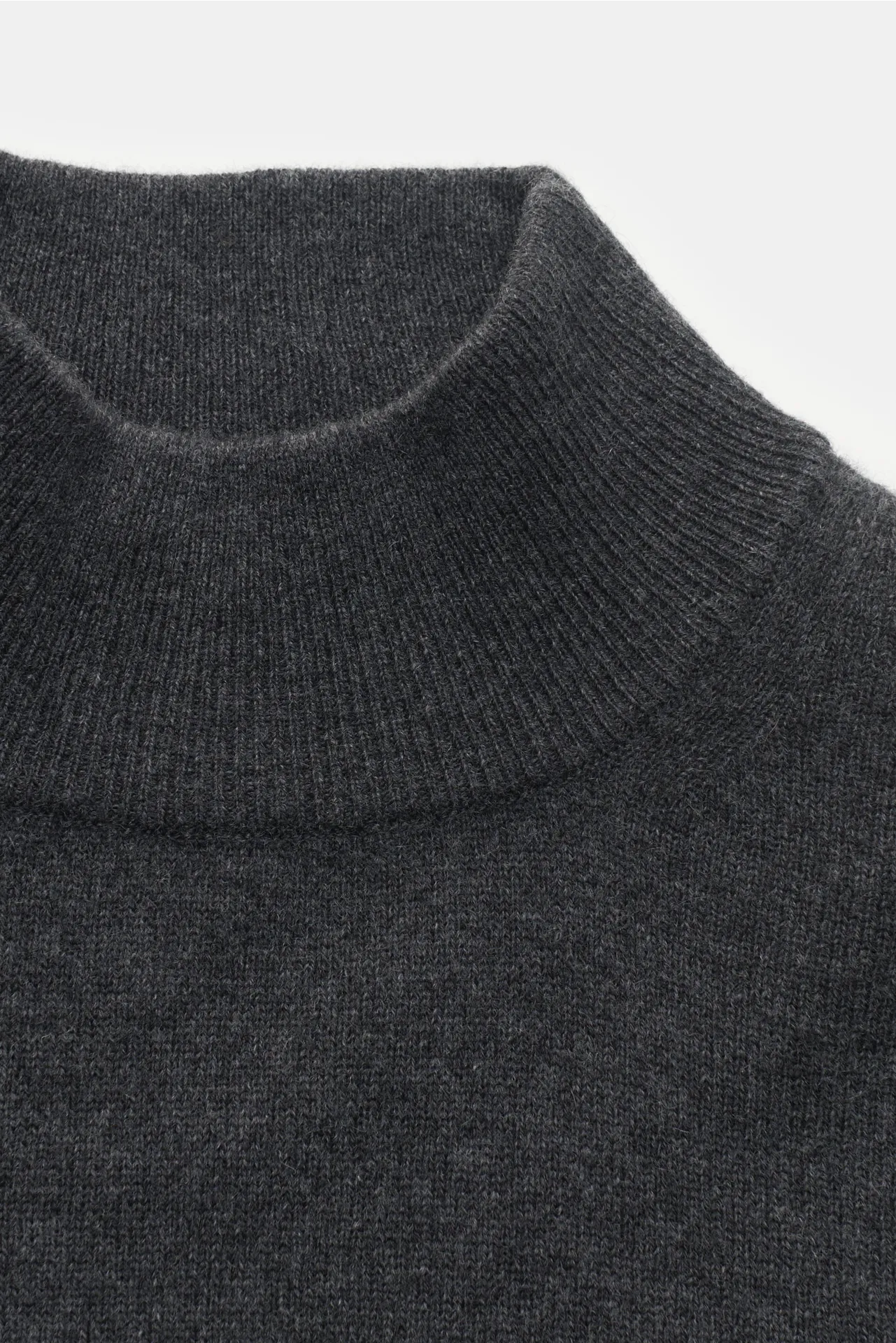 von Braun - Herren - Cashmere Rollkragenpullover dunkelgrau – Bild 2