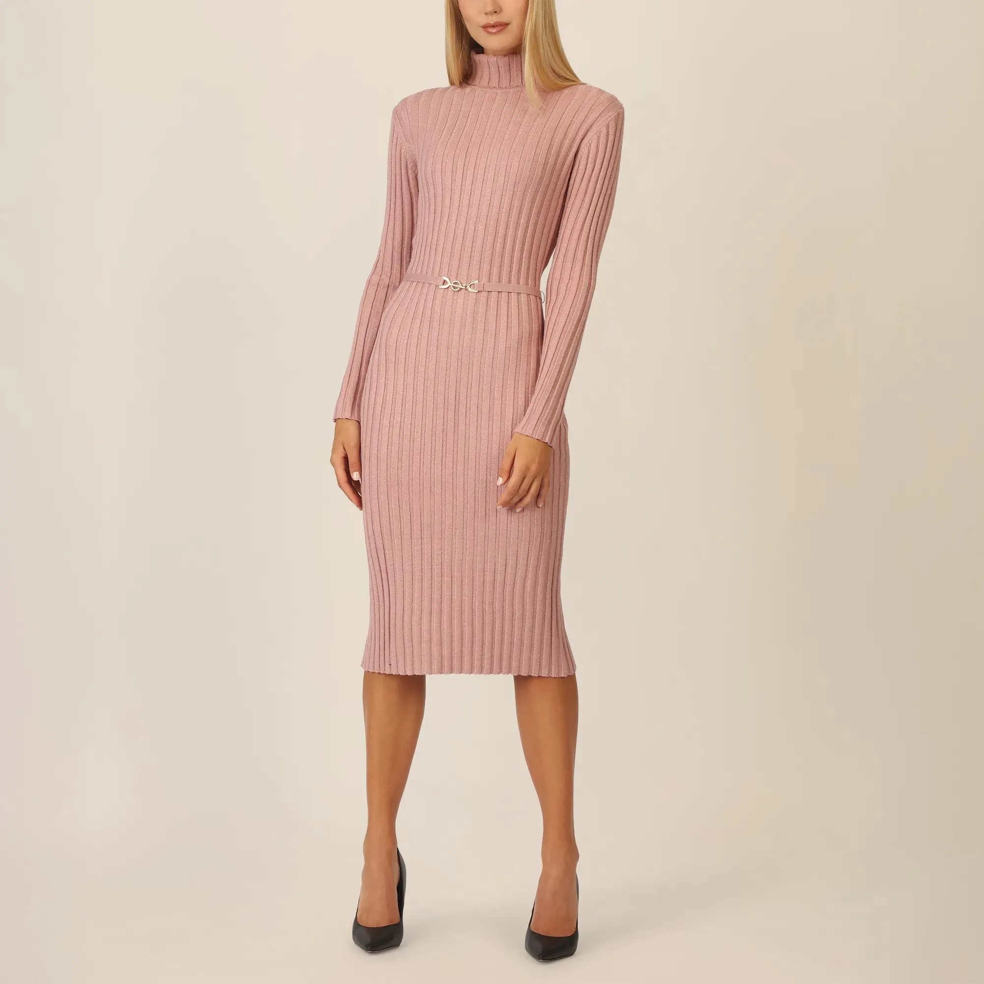 Apart - Midistrickkleid - Größe 36 - lila – Bild 4