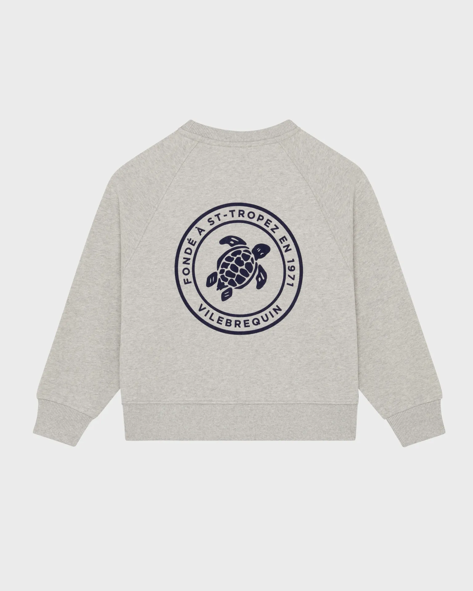Vilebrequin - Baumwoll-sweatshirt Mit Rundhalsausschnitt Und Gummi-logo Für Jungen - Sweatshirt - Gallo - Grau - Größe 4 – Bild 2
