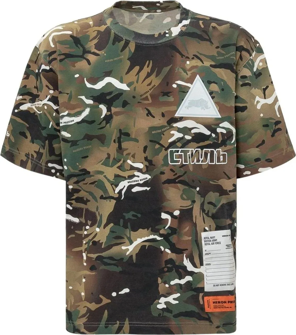 Heron Preston - Camouflage T-Shirt - Größe M - grün Heron Preston - Camouflage T-Shirt - Größe M - grün