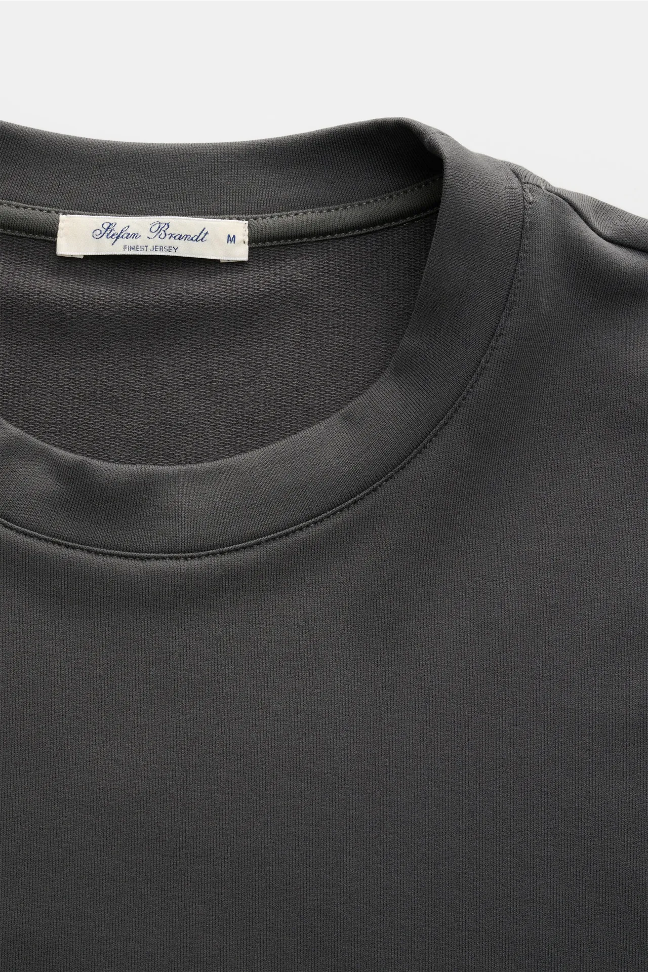 Stefan Brandt - Herren - Rundhals-Longsleeve 'Eder' dunkelgrau – Bild 2