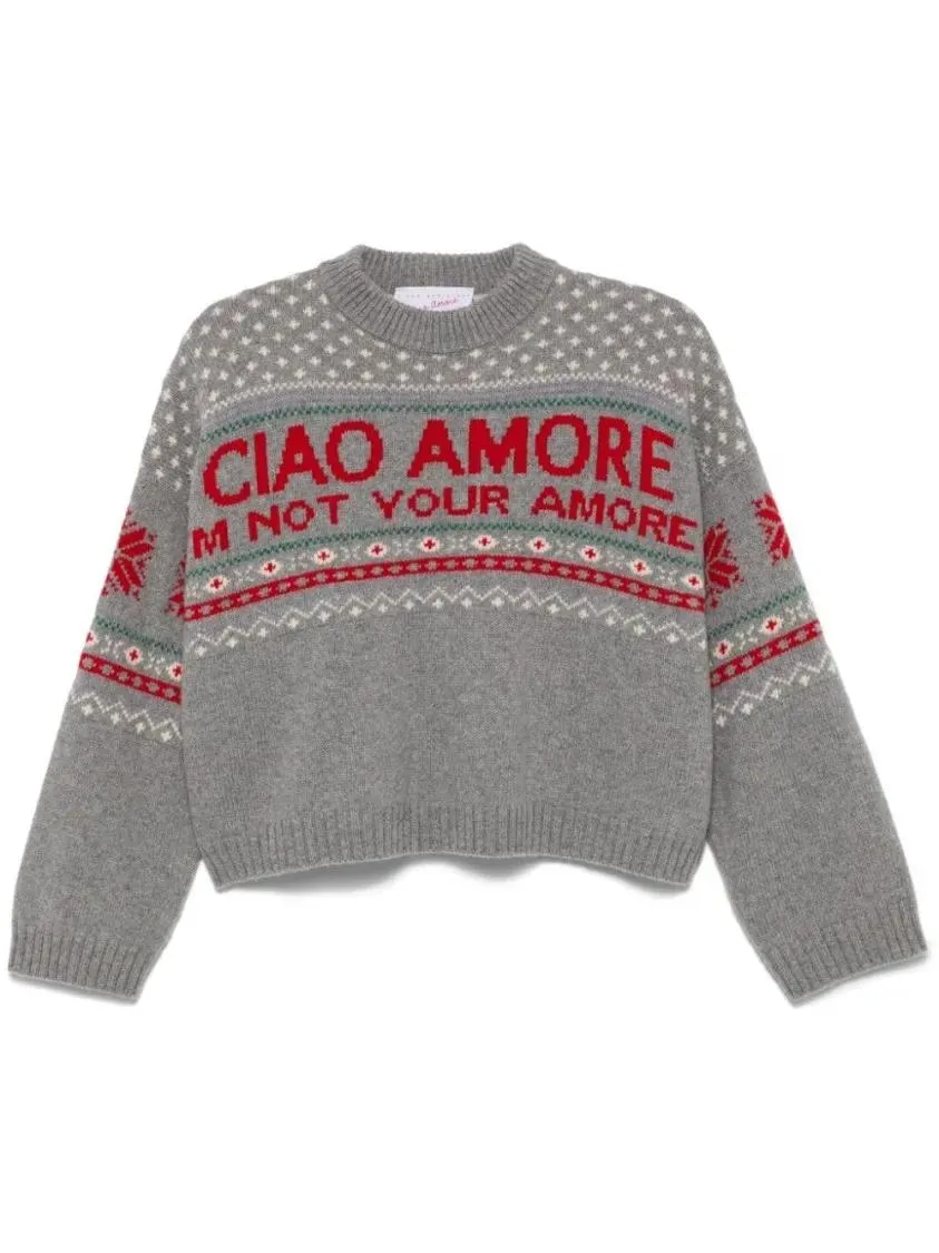 GIADA BENINCASA - Crewneck I%27m Not Your Amore - Größe S - grau GIADA BENINCASA - Crewneck I%27m Not Your Amore - Größe S - grau