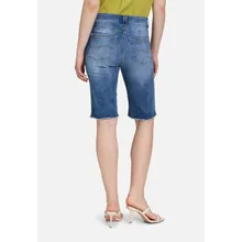 Jeans-Shorts mit aufgesetzten Taschen Jeans-Shorts mit aufgesetzten Taschen