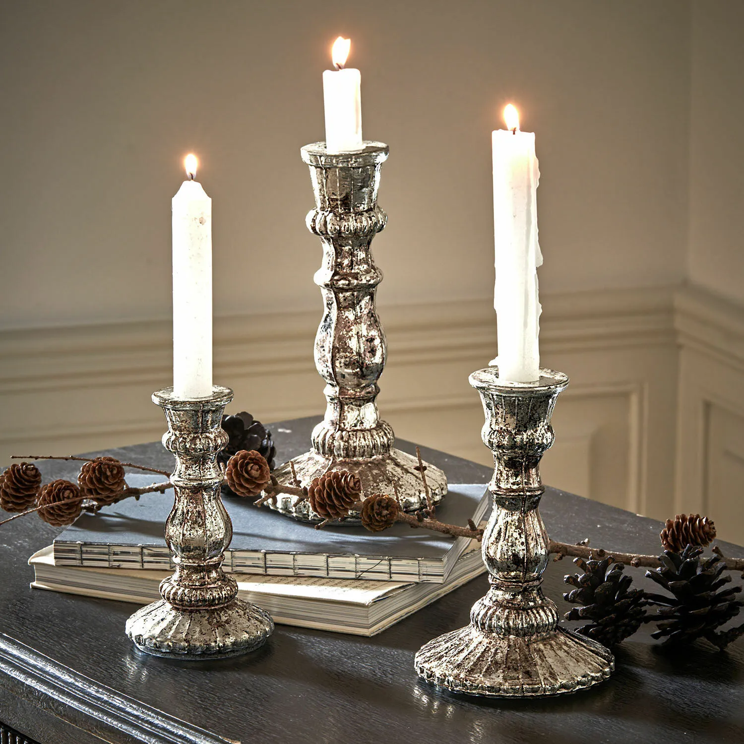 Kerzenständer 3er Set Favalina – Bild 4