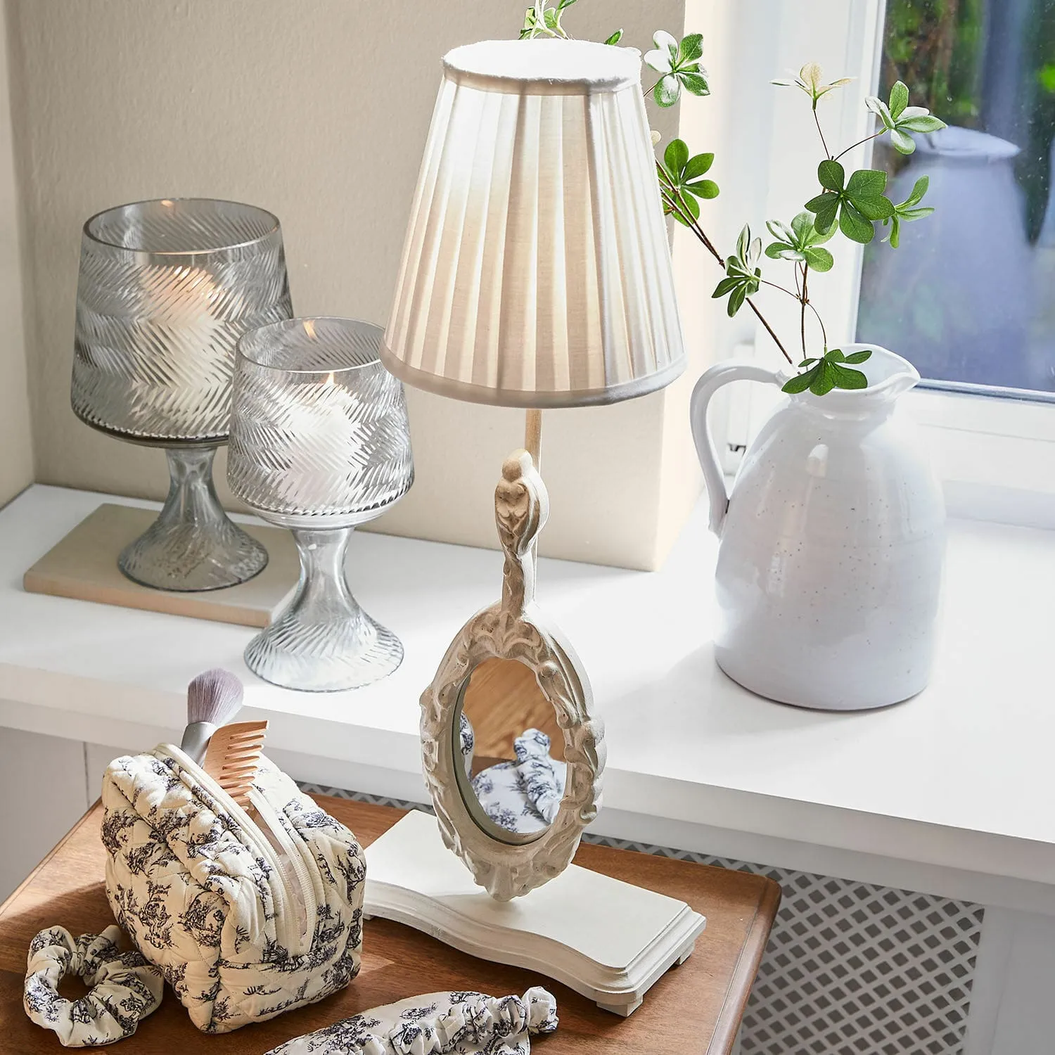 Tischlampe mit Spiegel Brannach – Bild 4