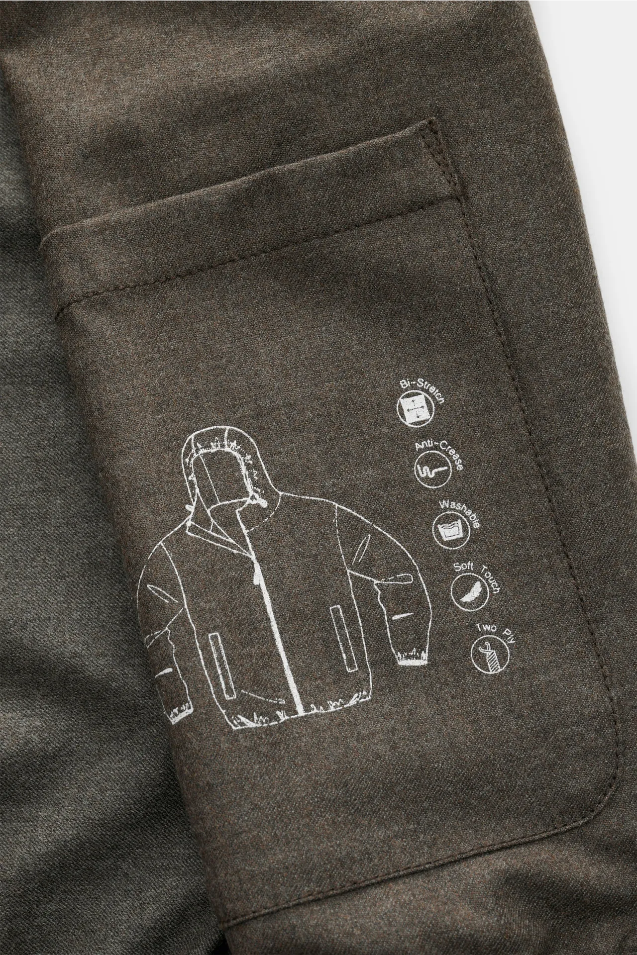 The Product is the Hero - Herren - Blouson 'Billy' graubraun meliert – Bild 6