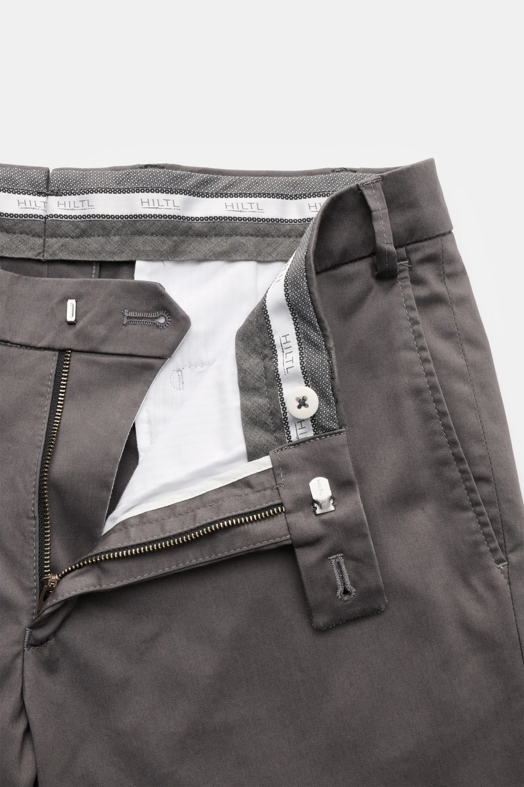 Hiltl - Herren - Baumwollhose 'Parma' dunkelgrau – Bild 4