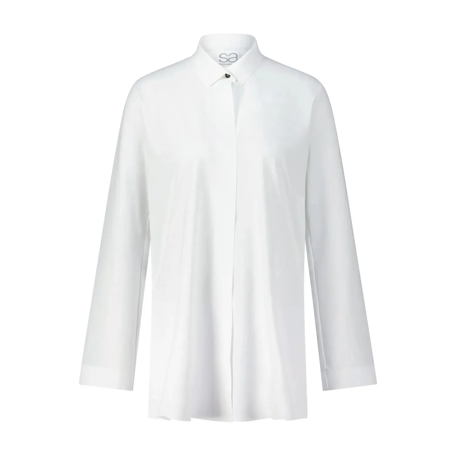 Sassenbach - Lange Hemdbluse Anoush - Größe 38 - weiß Sassenbach - Lange Hemdbluse Anoush - Größe 38 - weiß