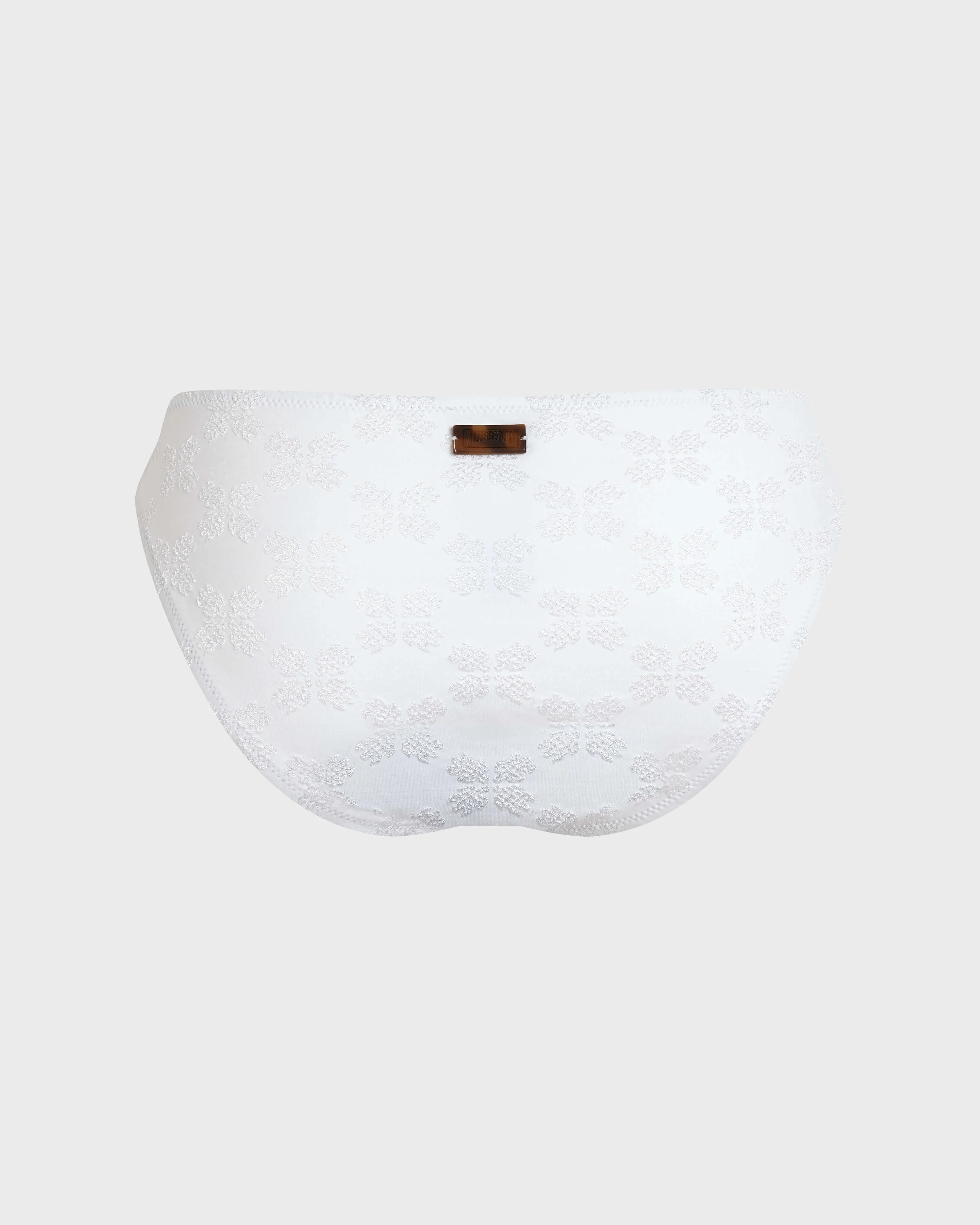 Vilebrequin - Turtles Monogram Midi-bikinihose Aus Jacquard Für Damen - Bademode - Frise - Weiss - Größe XS – Bild 2