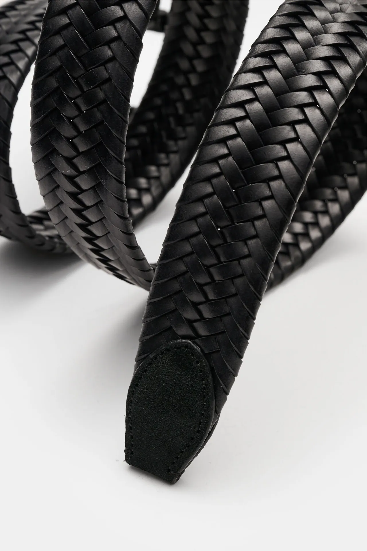 Veneta Cinture - Herren - Flechtgürtel schwarz – Bild 4