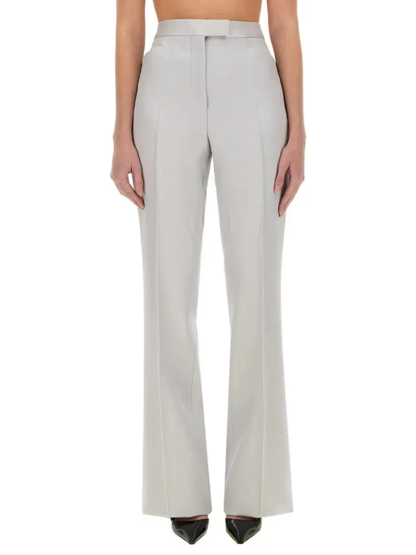 Tom Ford - Wide Leg Tuxedo Tailored Pants - Größe 44 - grau Tom Ford - Wide Leg Tuxedo Tailored Pants - Größe 44 - grau