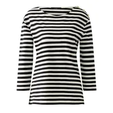 Oui - T-Shirt SUNALA - Größe 38 - schwarz Oui - T-Shirt SUNALA - Größe 38 - schwarz