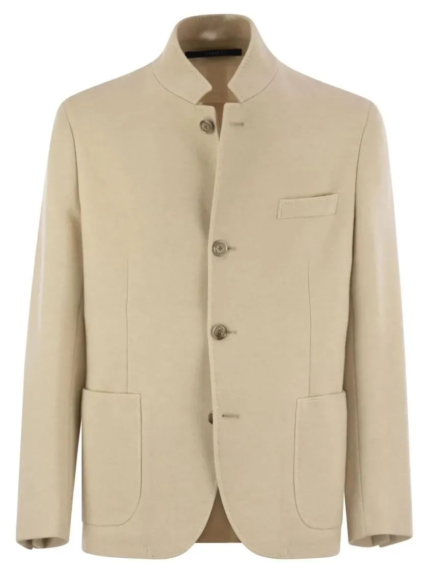 Fedeli - Damon - Double Flanel Cashmere Blazer - Größe 52 - beige Fedeli - Damon - Double Flanel Cashmere Blazer - Größe 52 - beige