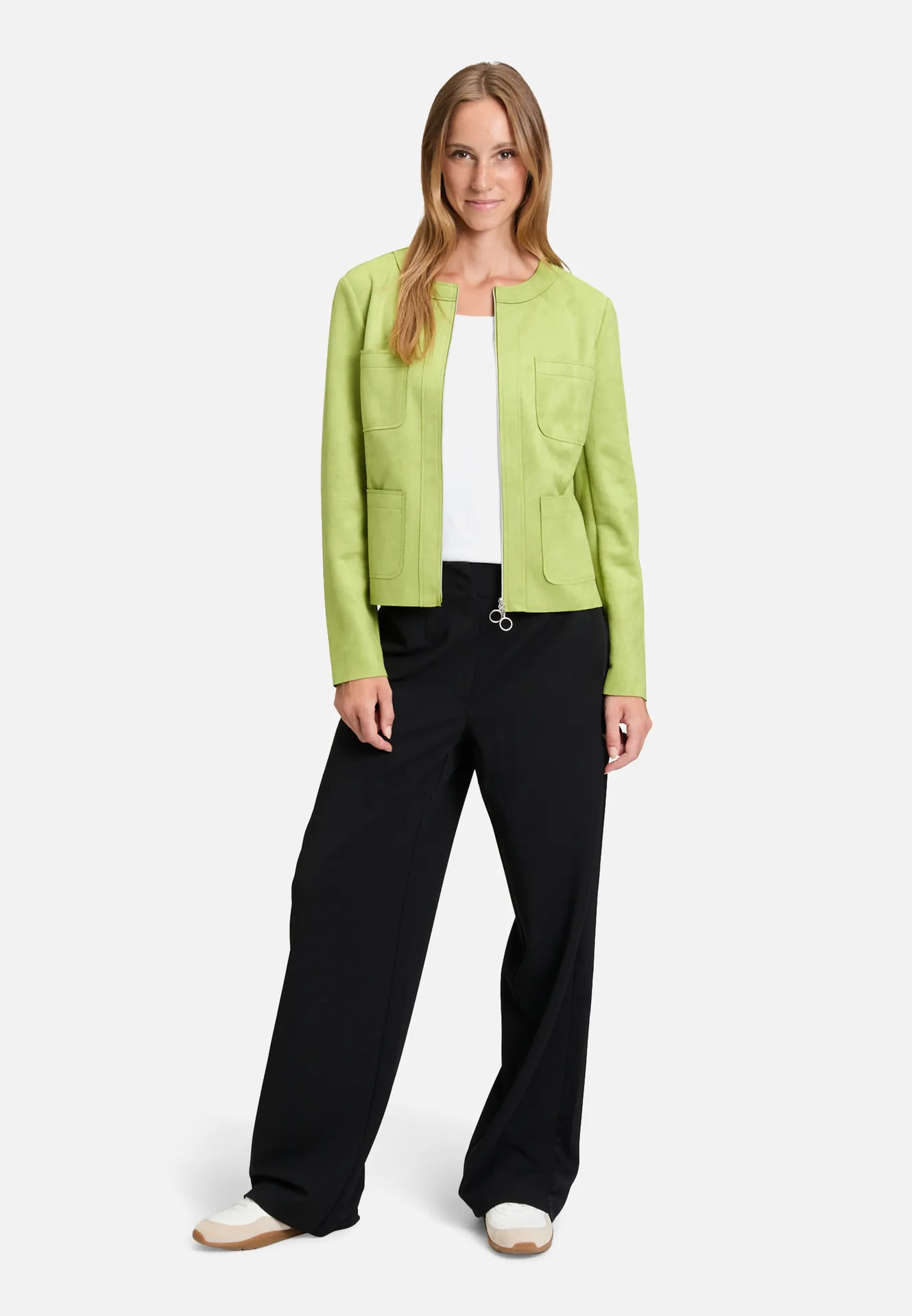 Blazer-Jacke mit Reißverschluss – Bild 2