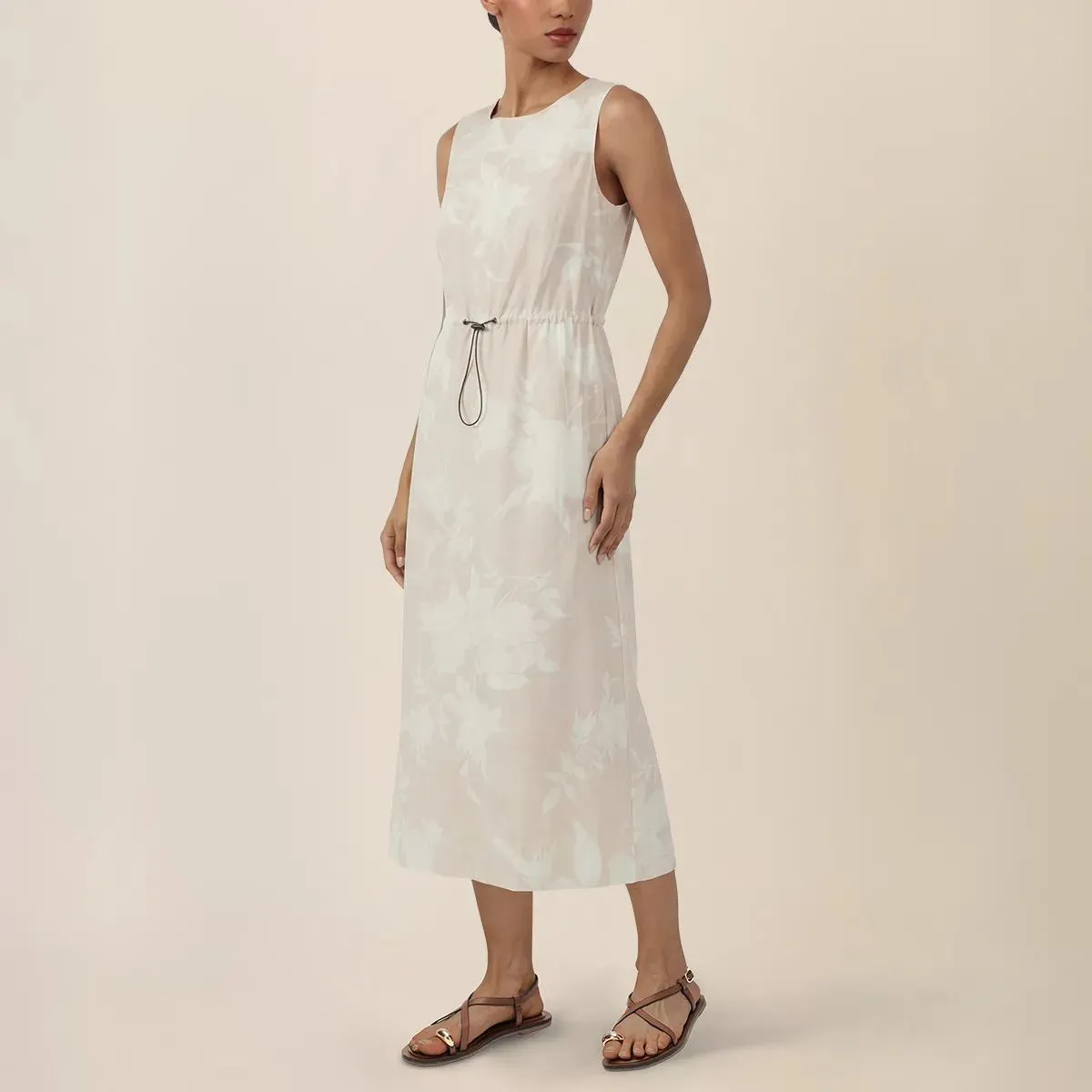 Apart - Midi Kleid - Größe 34 - beige – Bild 2