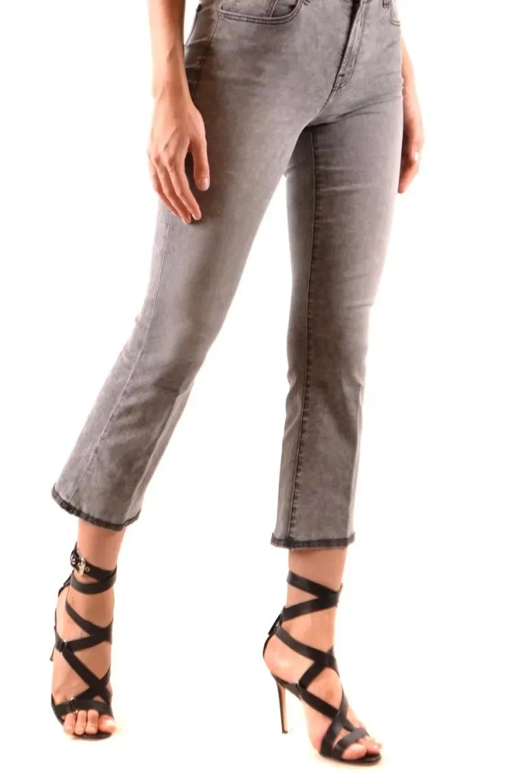 J Brand - Cropped Grey Jeans With Flared Leg - Größe 24 - grau – Bild 4